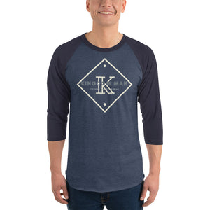 Kingdom Man 3/4 sleeve raglan shirt